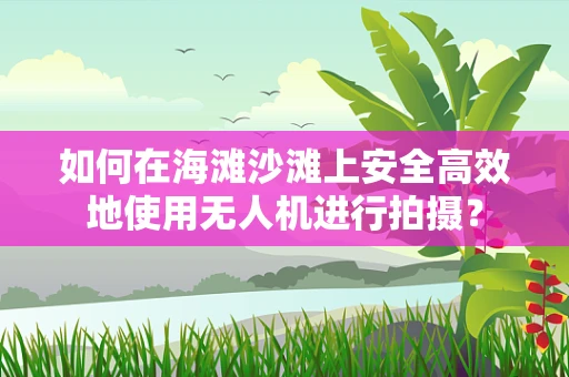 如何在海滩沙滩上安全高效地使用无人机进行拍摄？