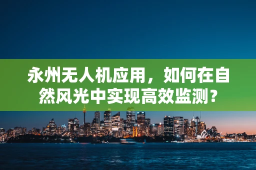 永州无人机应用，如何在自然风光中实现高效监测？