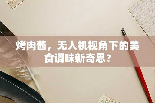烤肉酱，无人机视角下的美食调味新奇思？