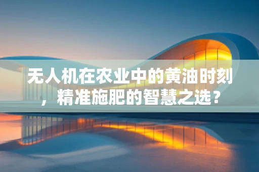 无人机在农业中的黄油时刻，精准施肥的智慧之选？