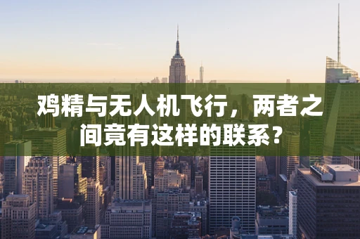 鸡精与无人机飞行，两者之间竟有这样的联系？
