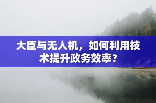 大臣与无人机，如何利用技术提升政务效率？
