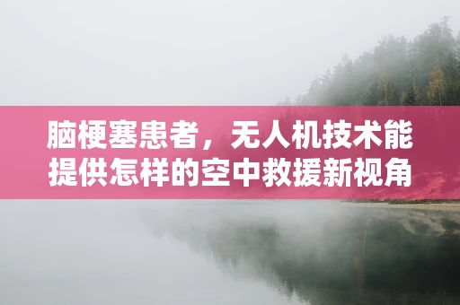 脑梗塞患者，无人机技术能提供怎样的空中救援新视角？