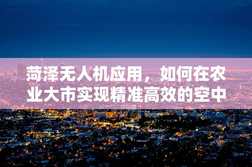 菏泽无人机应用，如何在农业大市实现精准高效的空中监测？
