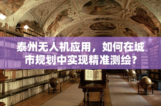 泰州无人机应用，如何在城市规划中实现精准测绘？