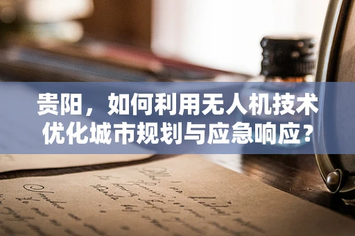贵阳，如何利用无人机技术优化城市规划与应急响应？