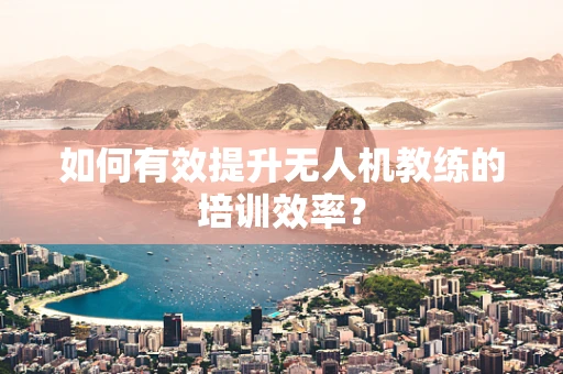 如何有效提升无人机教练的培训效率？