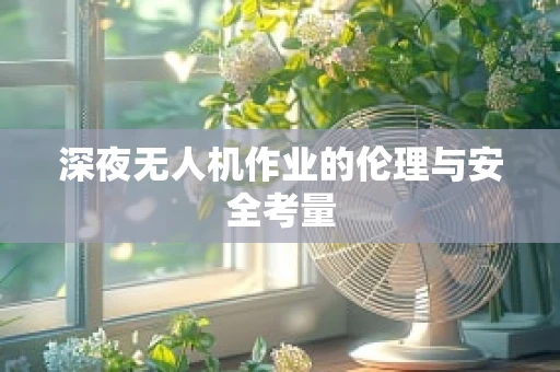 深夜无人机作业的伦理与安全考量