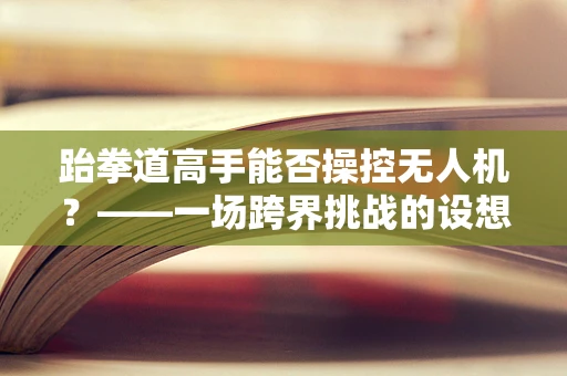 跆拳道高手能否操控无人机？——一场跨界挑战的设想