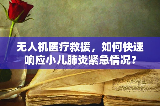 无人机医疗救援，如何快速响应小儿肺炎紧急情况？