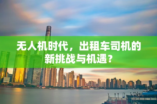 无人机时代，出租车司机的新挑战与机遇？