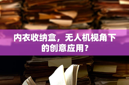 内衣收纳盒，无人机视角下的创意应用？
