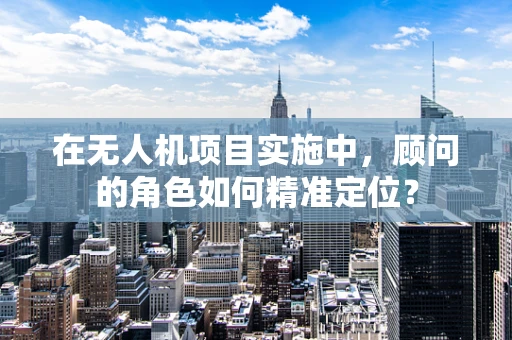 在无人机项目实施中，顾问的角色如何精准定位？