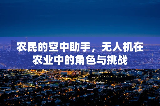 农民的空中助手，无人机在农业中的角色与挑战