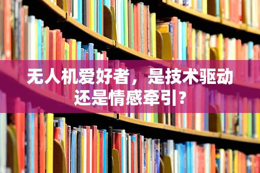 无人机爱好者，是技术驱动还是情感牵引？