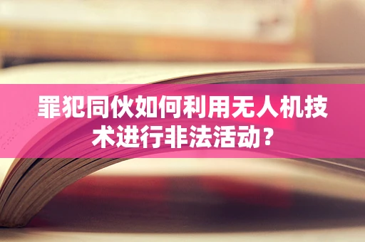罪犯同伙如何利用无人机技术进行非法活动？