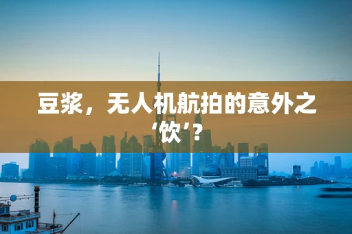 豆浆，无人机航拍的意外之‘饮’？