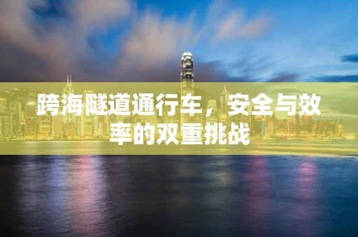 跨海隧道通行车，安全与效率的双重挑战