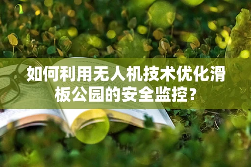 如何利用无人机技术优化滑板公园的安全监控？