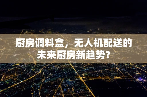 厨房调料盒，无人机配送的未来厨房新趋势？
