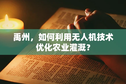 禹州，如何利用无人机技术优化农业灌溉？