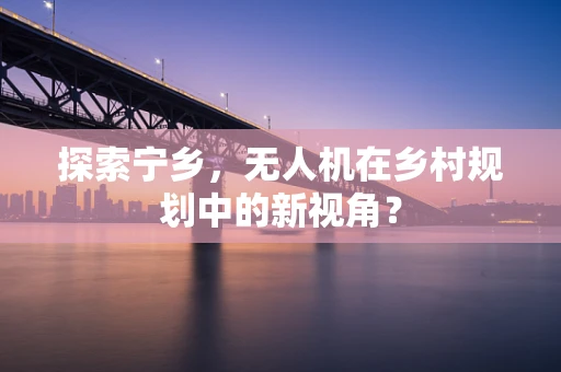 探索宁乡，无人机在乡村规划中的新视角？