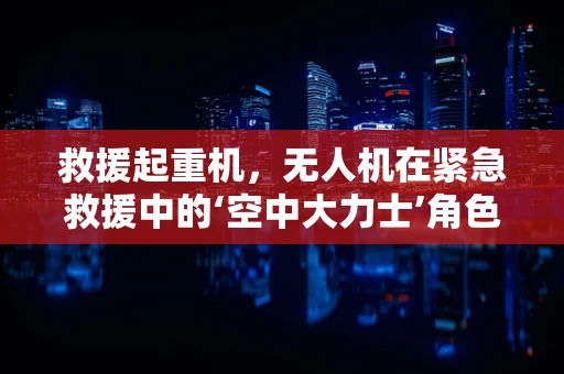 救援起重机，无人机在紧急救援中的‘空中大力士’角色？
