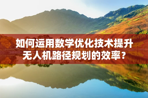 如何运用数学优化技术提升无人机路径规划的效率？