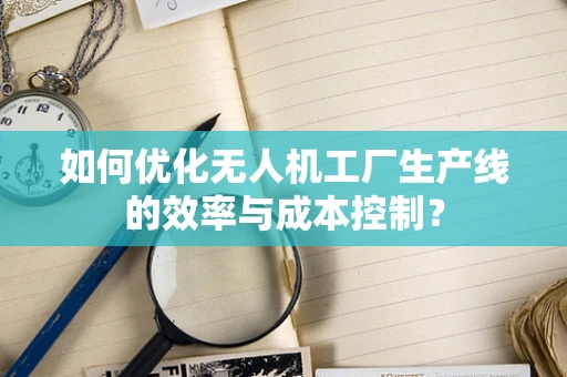 如何优化无人机工厂生产线的效率与成本控制？