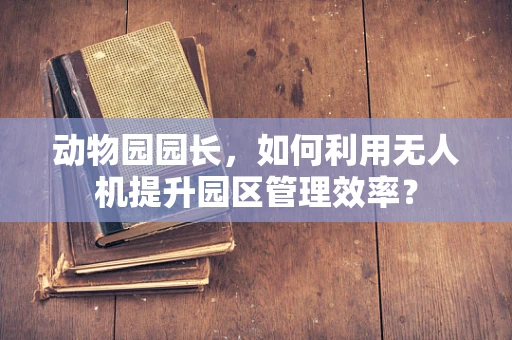 动物园园长，如何利用无人机提升园区管理效率？
