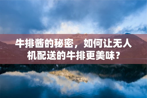 牛排酱的秘密，如何让无人机配送的牛排更美味？